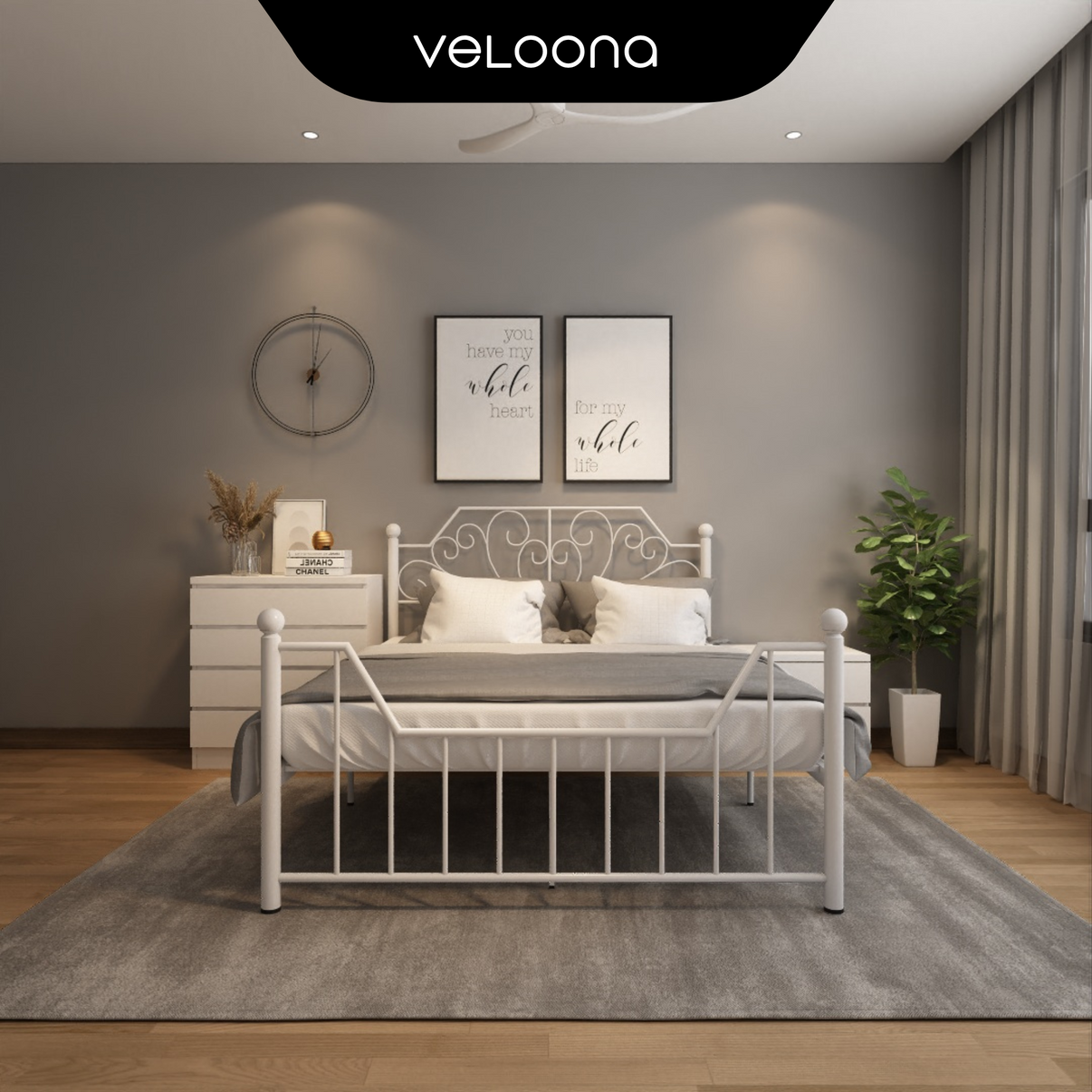 Palace Metal Bed King Size - Main Product Image