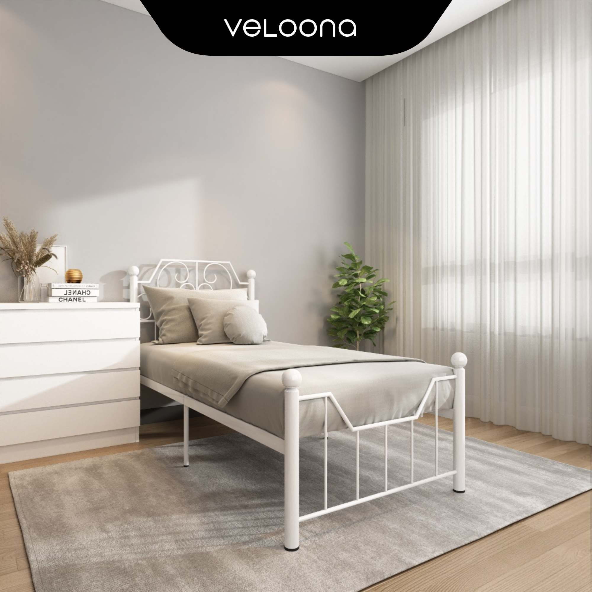 Palace Metal Bed Single Size