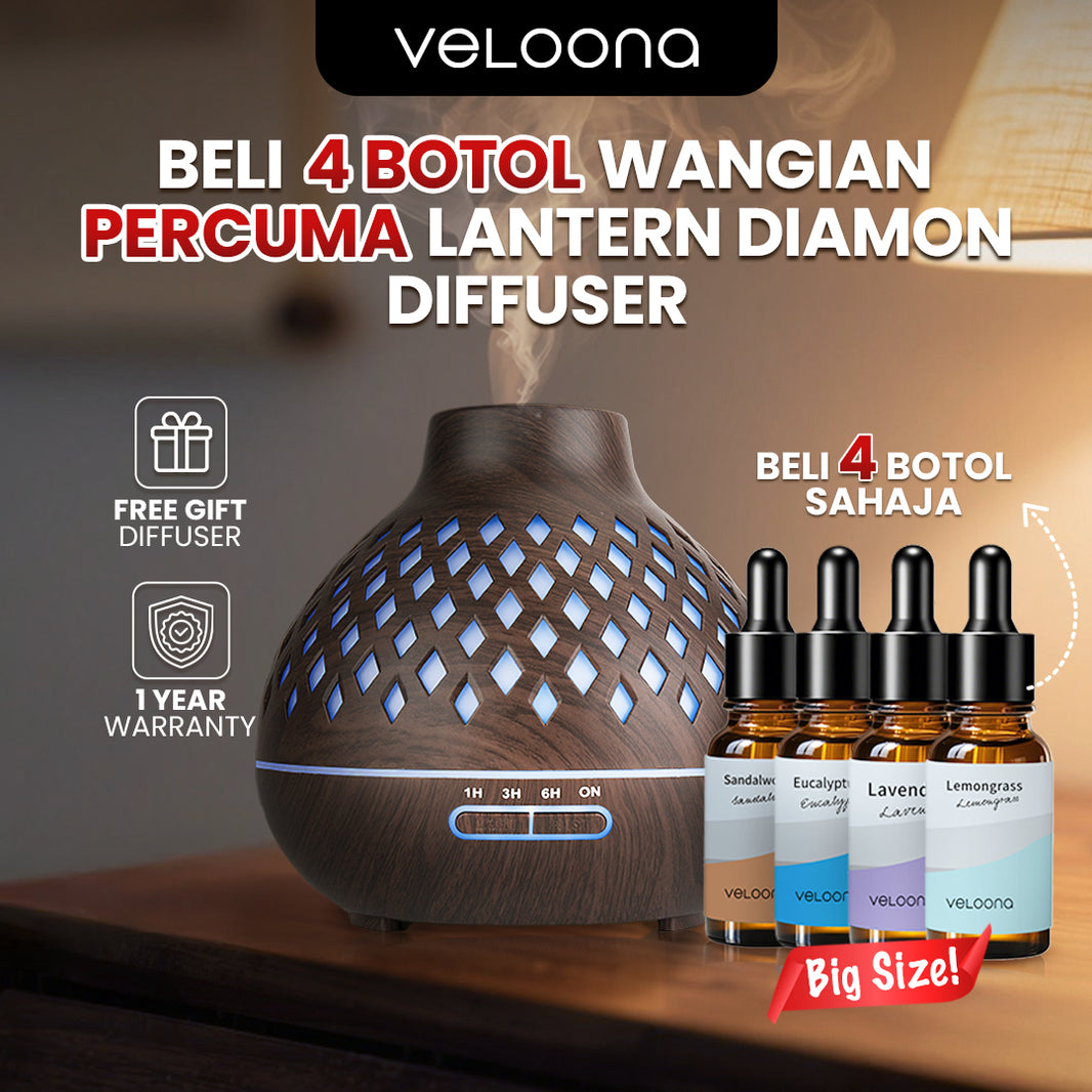 Buy 4 Free Essential Oil -> Diamond Diffuser X 1pc