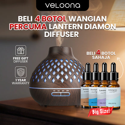 Buy 4 Free Essential Oil -> Diamond Diffuser X 1pc