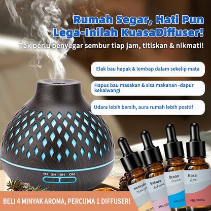 Buy 4 Free Essential Oil -> Diamond Diffuser X 1pc