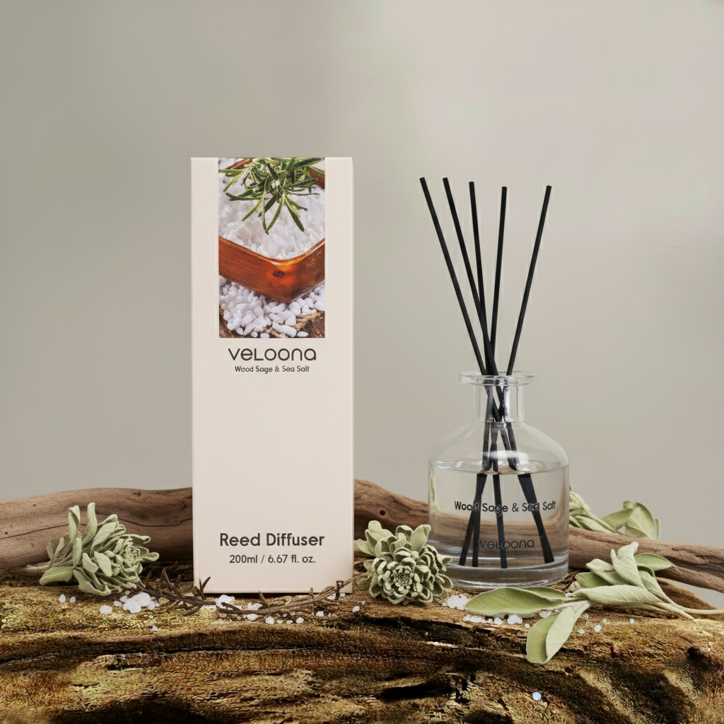WOOD SAGE & SEA SALT REED DIFFUSER 200ML - Main Product Image
