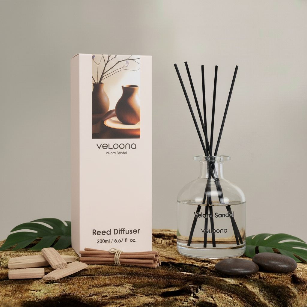 VELORA SANDAL REED DIFFUSER 200ML - Main Product Image