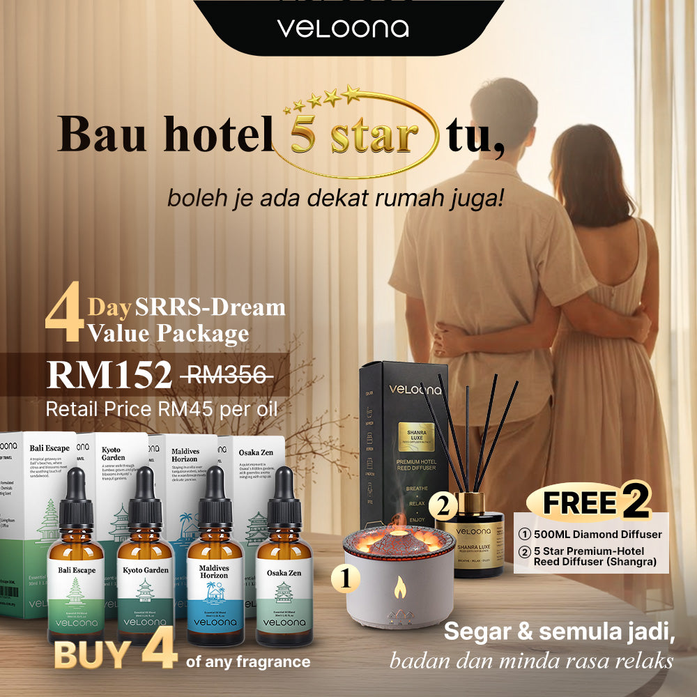 VELOONA Buy 4 Free 2 [300ml Lava Diffuser + Premium Essential Oil] | Hotel-Inspi - Main Product Image