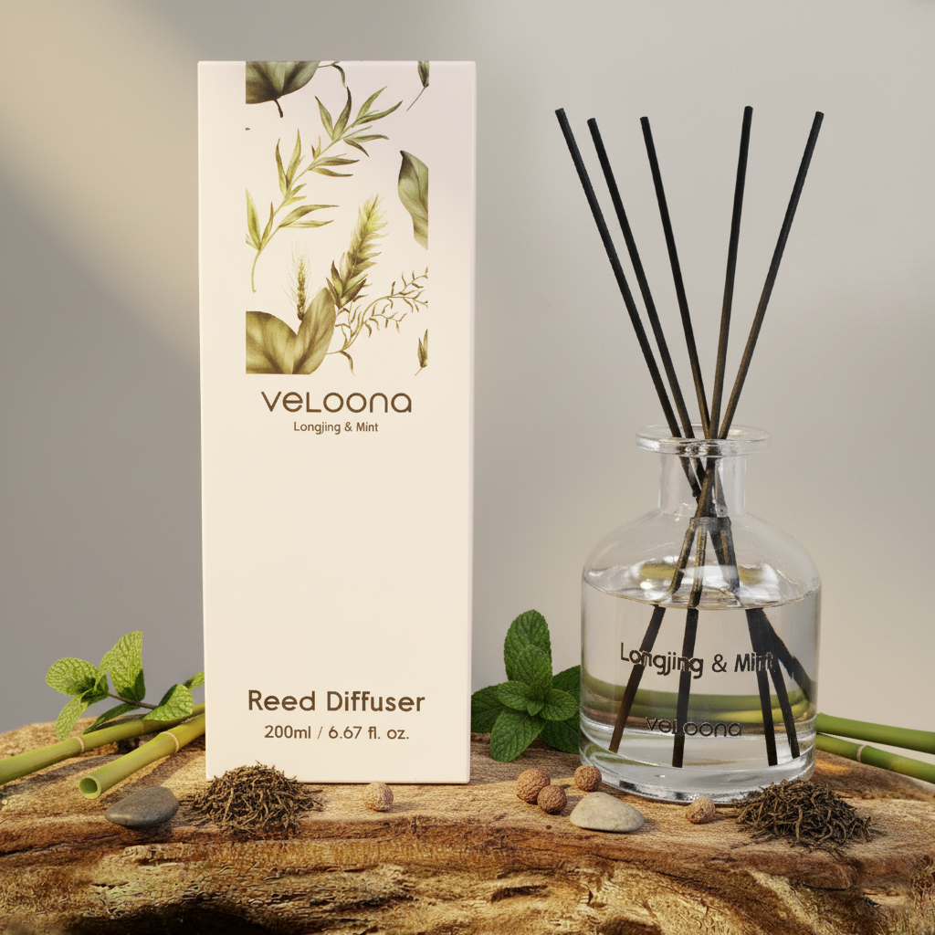 LONGJING & MINT REED DIFFUSER 200ML - Main Product Image