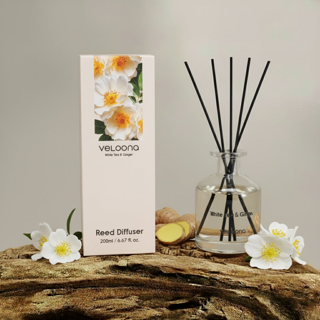 WHITE TEA & GINGER REED DIFFUSER 200ML - Main Product Image