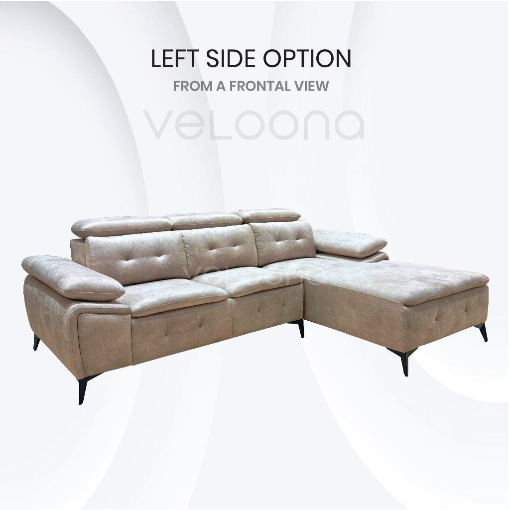 Norman L Shape Sofa Set Fabric
