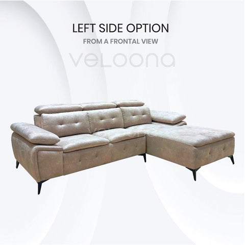 Norman L Shape Sofa Set Fabric