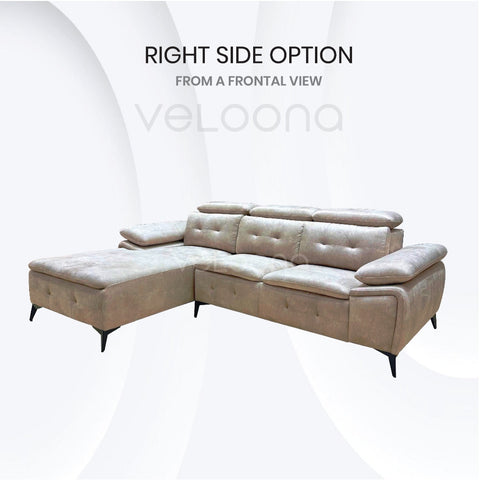 Norman L Shape Sofa Set Fabric