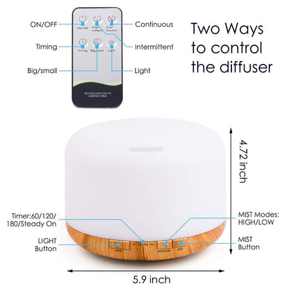 MOJU Humidifier Diffuser Natural+White