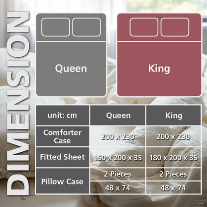 Sanura 4 in 1 Bedsheet Premium Natural Cotton